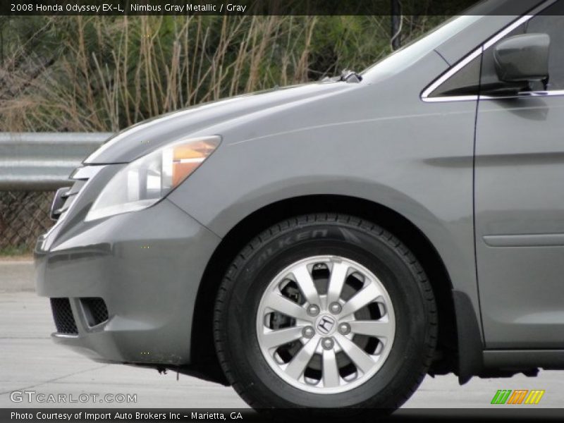 Nimbus Gray Metallic / Gray 2008 Honda Odyssey EX-L