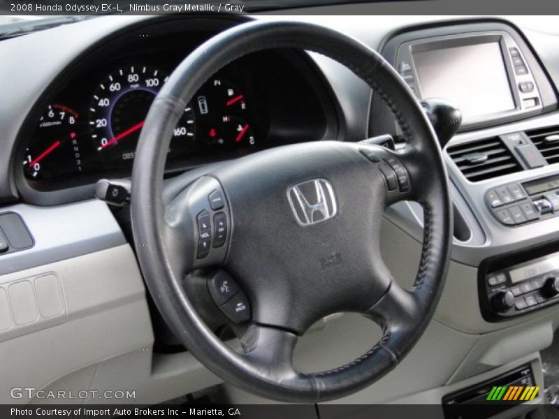 Nimbus Gray Metallic / Gray 2008 Honda Odyssey EX-L