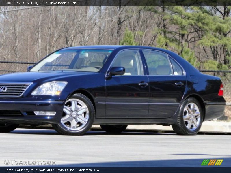 Blue Onyx Pearl / Ecru 2004 Lexus LS 430