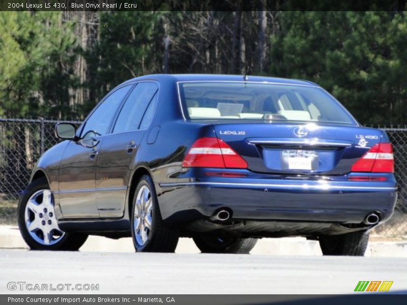 Blue Onyx Pearl / Ecru 2004 Lexus LS 430
