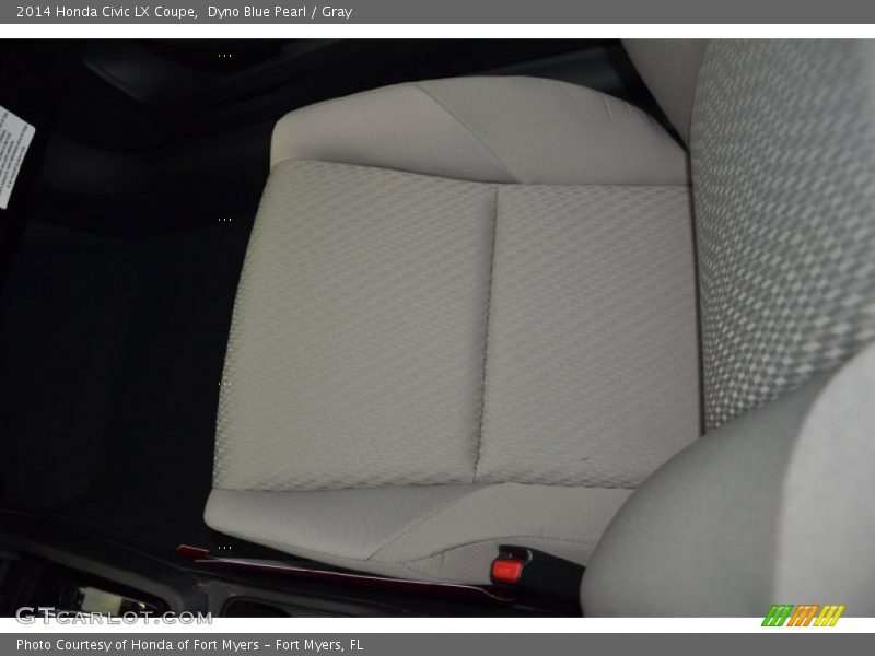 Dyno Blue Pearl / Gray 2014 Honda Civic LX Coupe