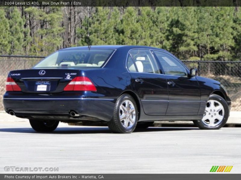 Blue Onyx Pearl / Ecru 2004 Lexus LS 430