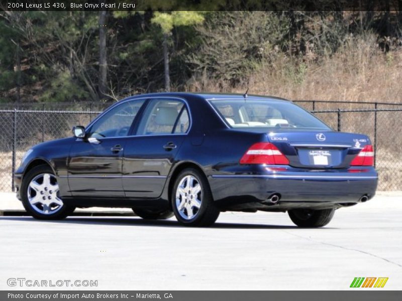 Blue Onyx Pearl / Ecru 2004 Lexus LS 430