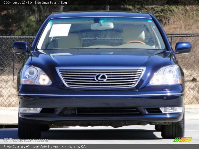 Blue Onyx Pearl / Ecru 2004 Lexus LS 430