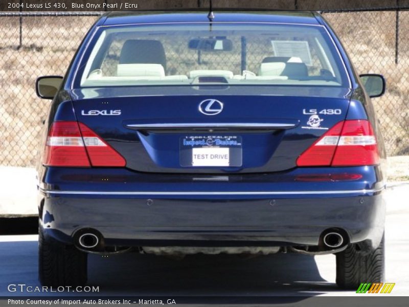 Blue Onyx Pearl / Ecru 2004 Lexus LS 430