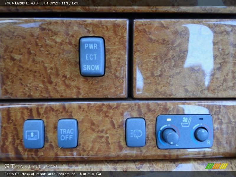 Blue Onyx Pearl / Ecru 2004 Lexus LS 430