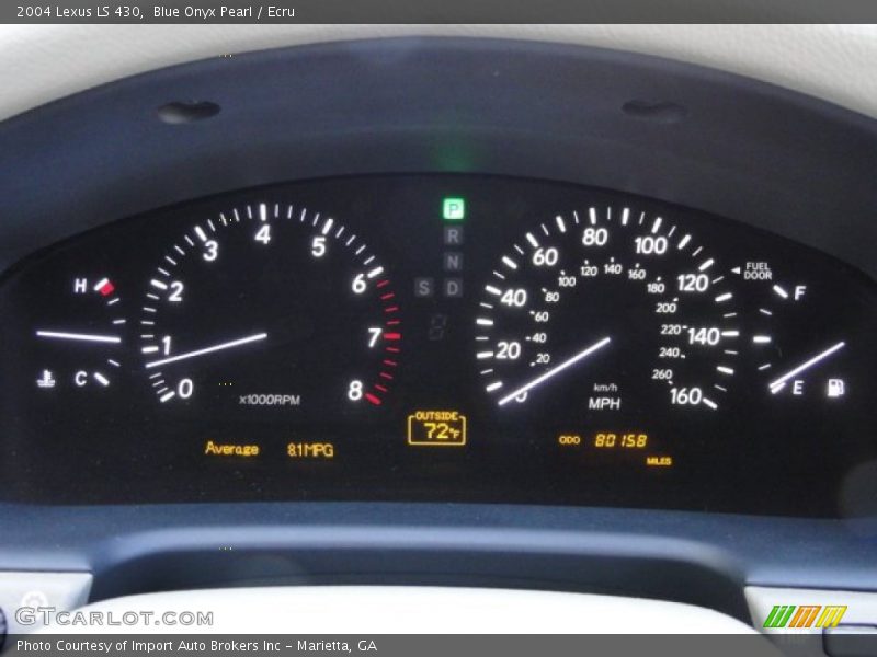  2004 LS 430 430 Gauges
