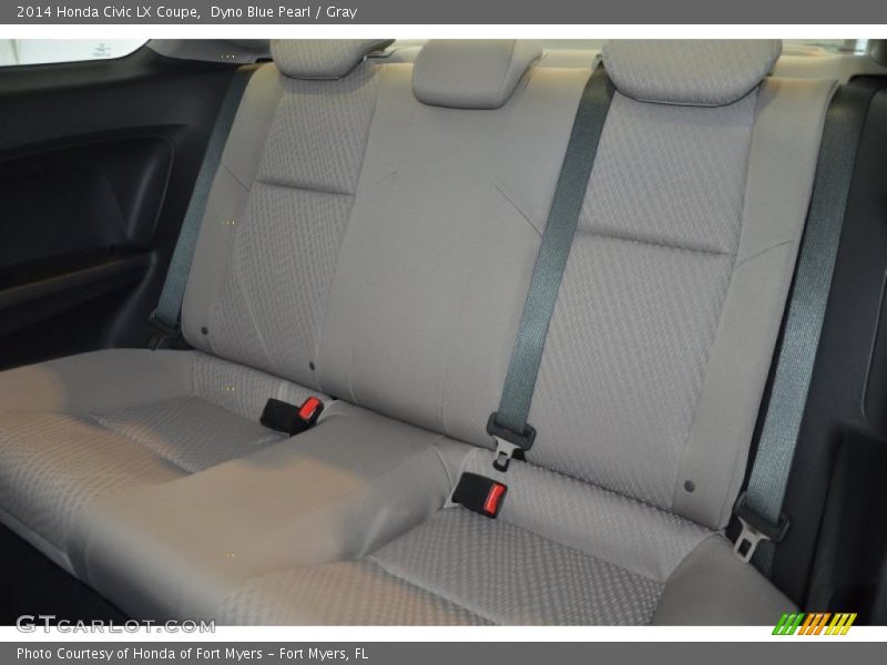 Dyno Blue Pearl / Gray 2014 Honda Civic LX Coupe