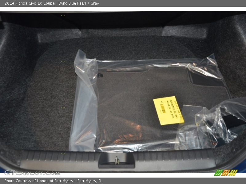 Dyno Blue Pearl / Gray 2014 Honda Civic LX Coupe