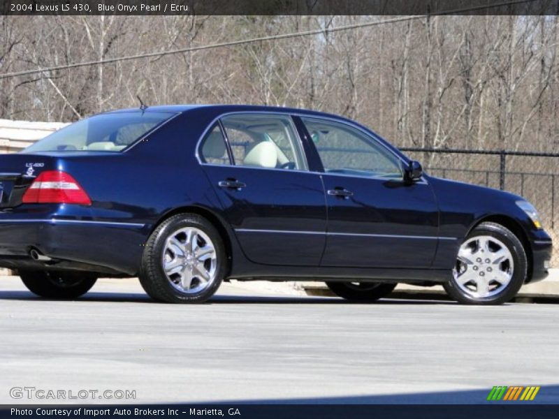 Blue Onyx Pearl / Ecru 2004 Lexus LS 430