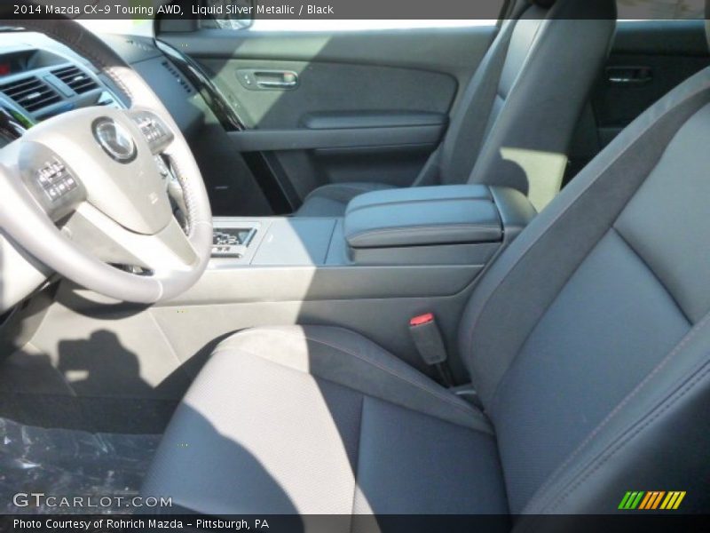 Liquid Silver Metallic / Black 2014 Mazda CX-9 Touring AWD