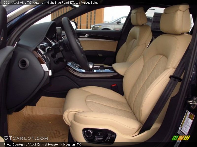 Night Blue Pearl Effect / Velvet Beige 2014 Audi A8 L TDI quattro