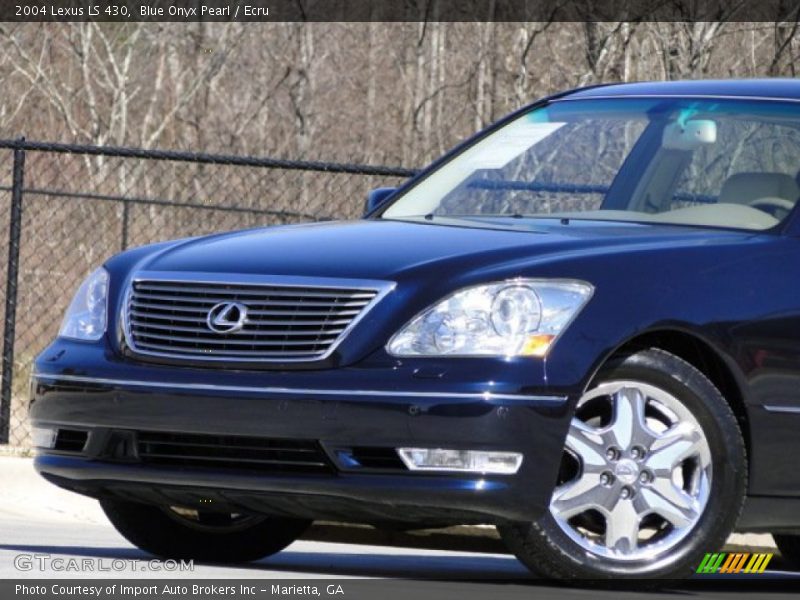 Blue Onyx Pearl / Ecru 2004 Lexus LS 430
