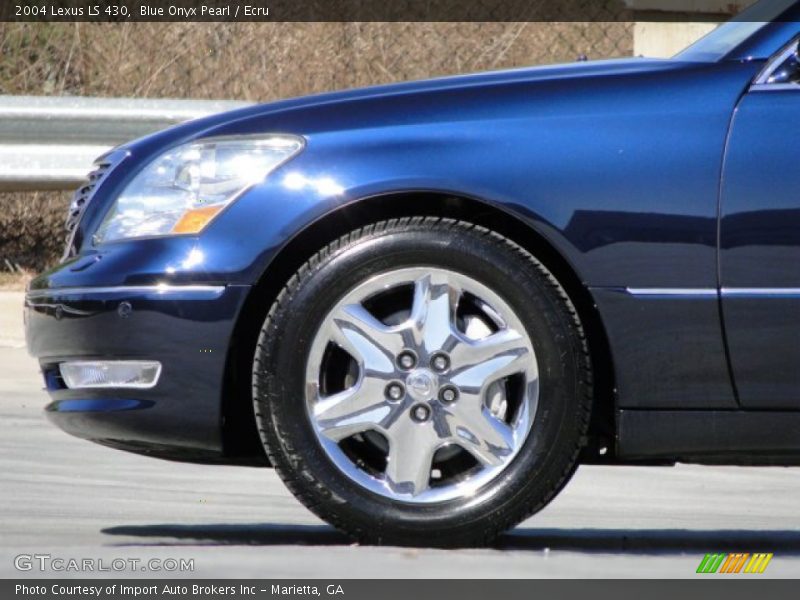 Blue Onyx Pearl / Ecru 2004 Lexus LS 430