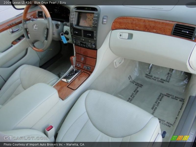 Blue Onyx Pearl / Ecru 2004 Lexus LS 430