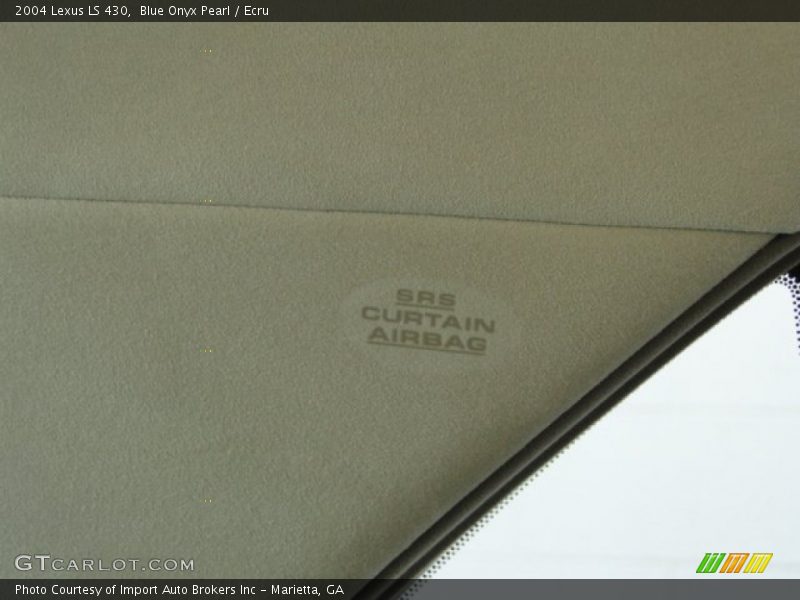 Blue Onyx Pearl / Ecru 2004 Lexus LS 430