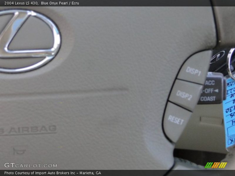 Blue Onyx Pearl / Ecru 2004 Lexus LS 430
