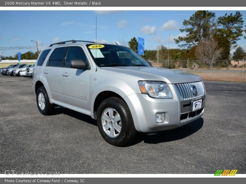 Silver Metallic / Black 2008 Mercury Mariner V6 4WD