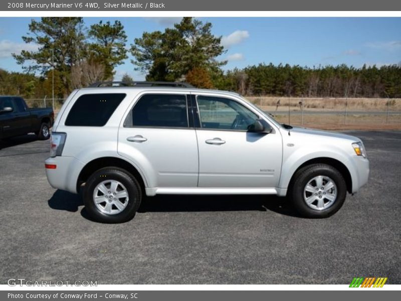 Silver Metallic / Black 2008 Mercury Mariner V6 4WD