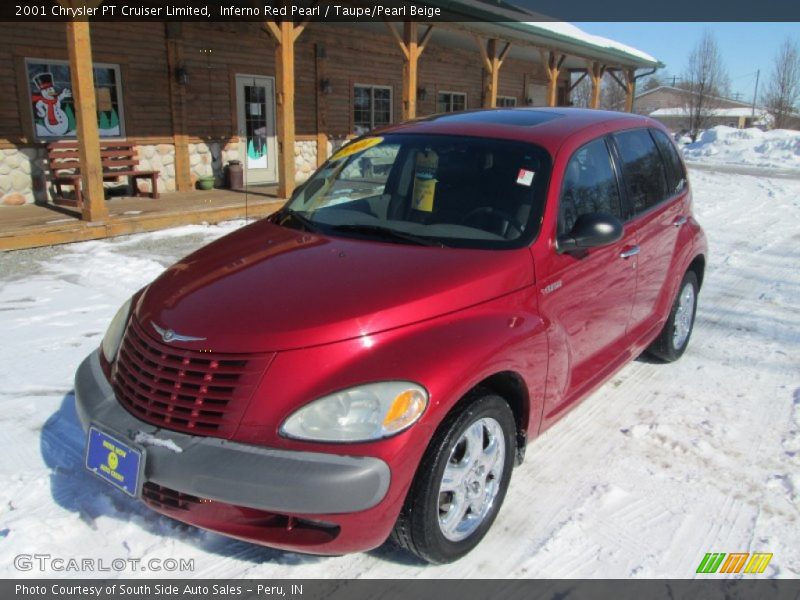 Inferno Red Pearl / Taupe/Pearl Beige 2001 Chrysler PT Cruiser Limited