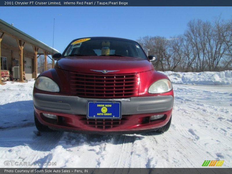 Inferno Red Pearl / Taupe/Pearl Beige 2001 Chrysler PT Cruiser Limited