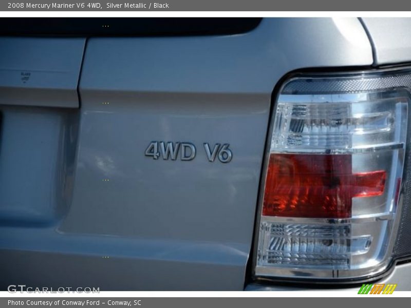 Silver Metallic / Black 2008 Mercury Mariner V6 4WD