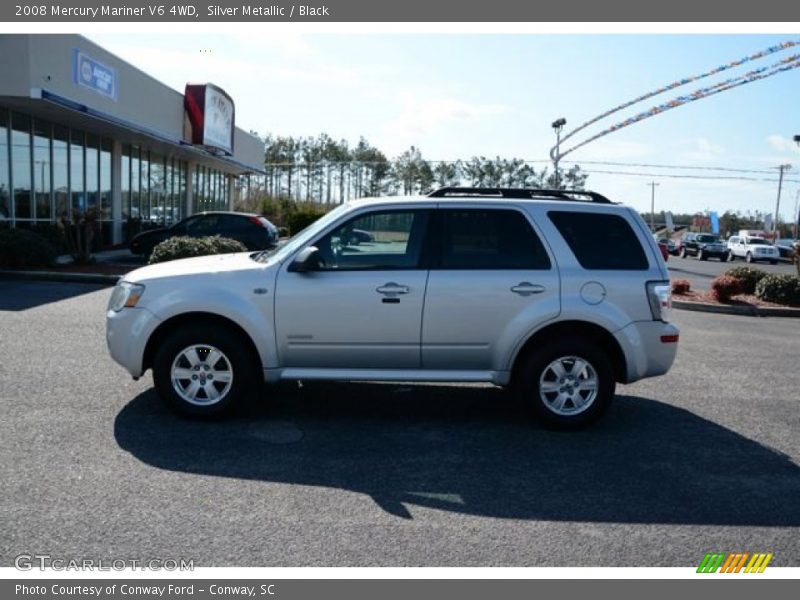 Silver Metallic / Black 2008 Mercury Mariner V6 4WD
