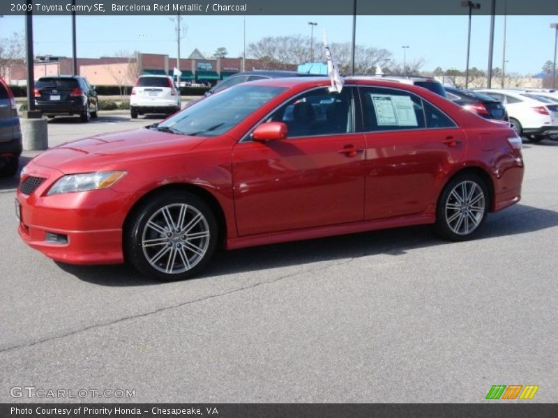 Barcelona Red Metallic / Charcoal 2009 Toyota Camry SE
