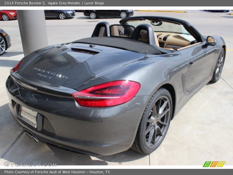 Agate Grey Metallic / Luxor Beige 2014 Porsche Boxster S
