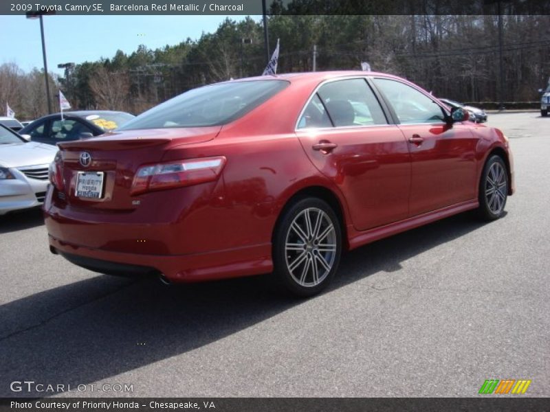 Barcelona Red Metallic / Charcoal 2009 Toyota Camry SE