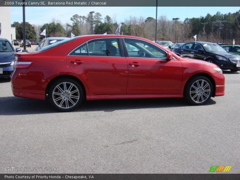 Barcelona Red Metallic / Charcoal 2009 Toyota Camry SE