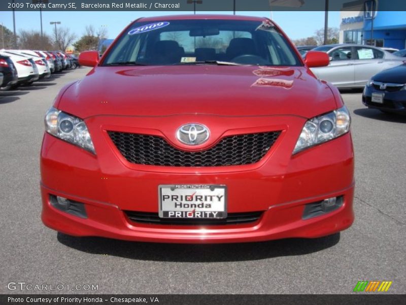 Barcelona Red Metallic / Charcoal 2009 Toyota Camry SE