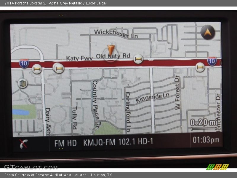 Navigation of 2014 Boxster S
