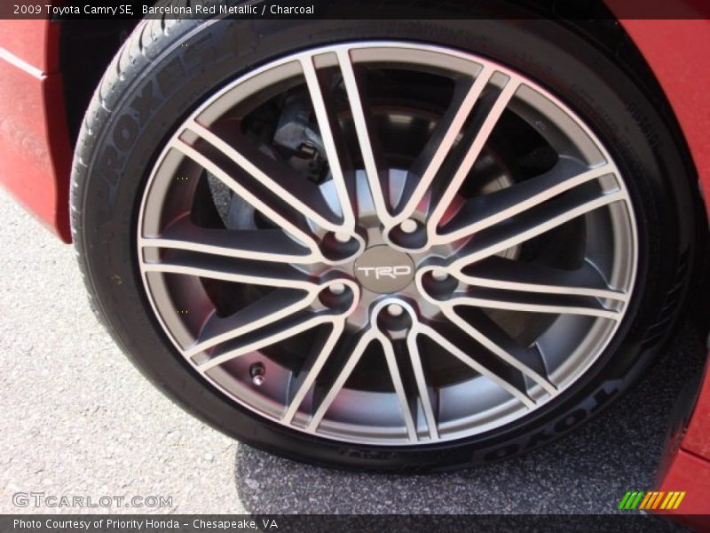 Barcelona Red Metallic / Charcoal 2009 Toyota Camry SE