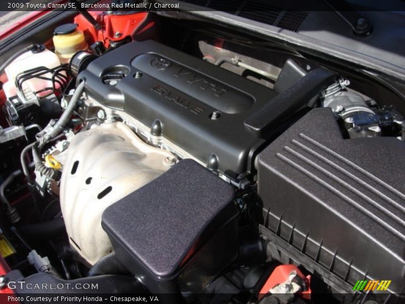 Barcelona Red Metallic / Charcoal 2009 Toyota Camry SE