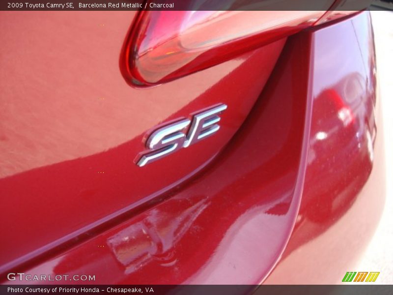 Barcelona Red Metallic / Charcoal 2009 Toyota Camry SE