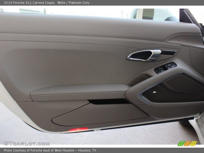 White / Platinum Grey 2014 Porsche 911 Carrera Coupe