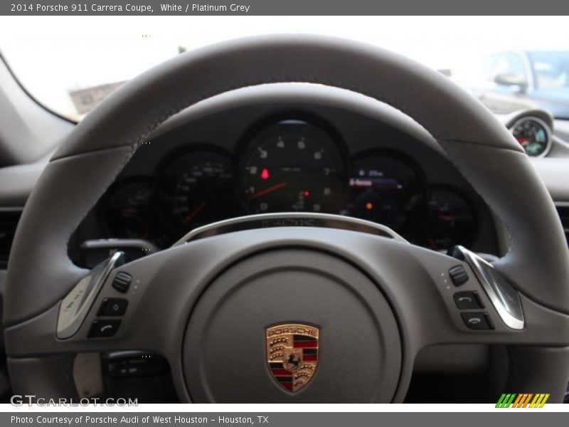 White / Platinum Grey 2014 Porsche 911 Carrera Coupe