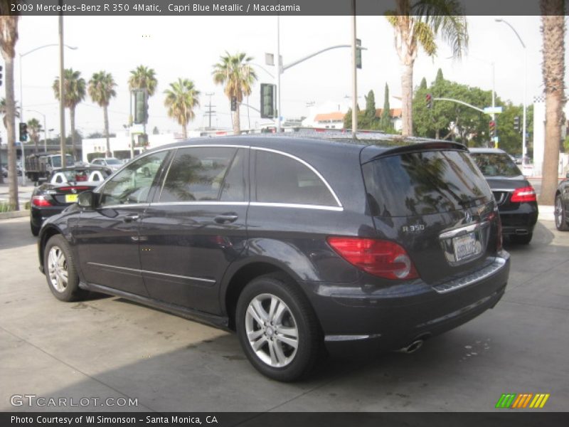 Capri Blue Metallic / Macadamia 2009 Mercedes-Benz R 350 4Matic