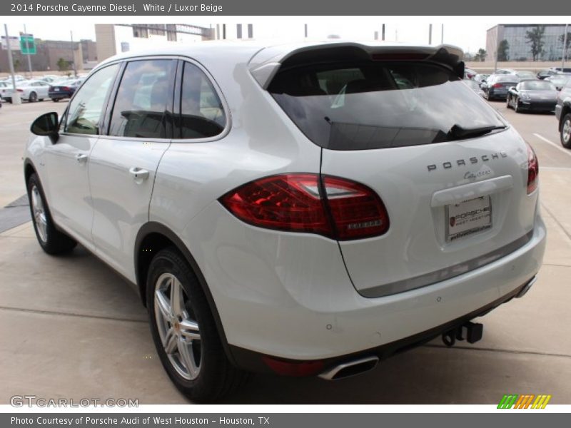 White / Luxor Beige 2014 Porsche Cayenne Diesel