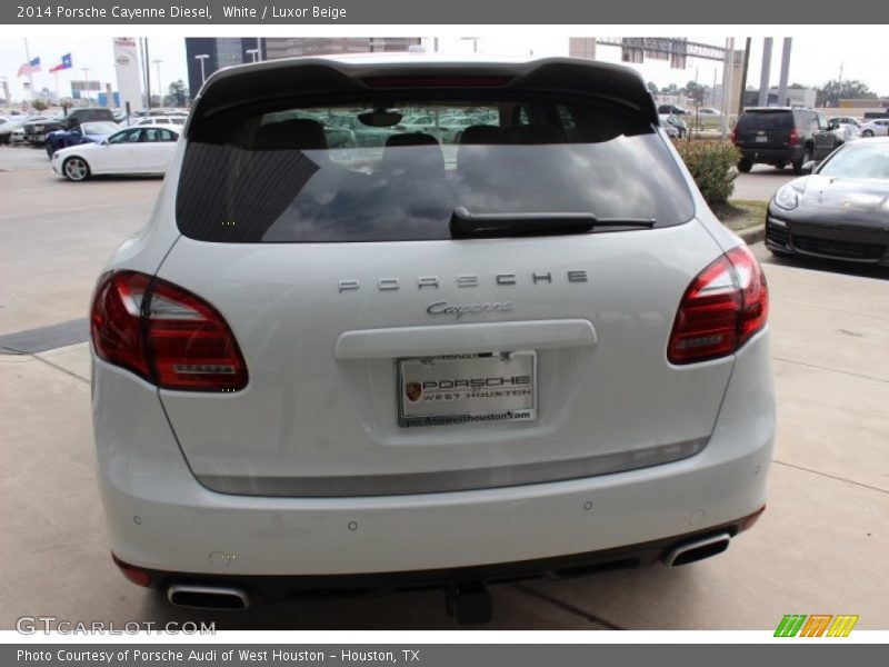 White / Luxor Beige 2014 Porsche Cayenne Diesel