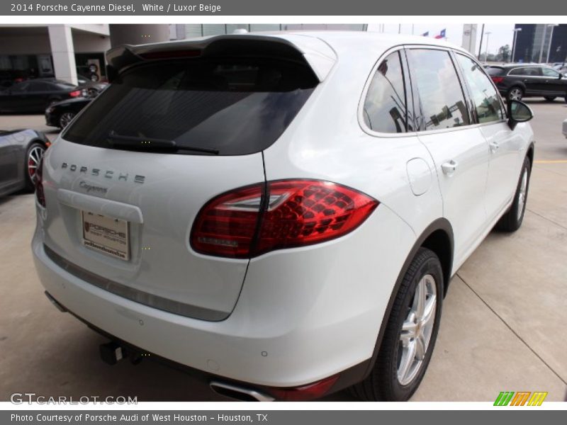 White / Luxor Beige 2014 Porsche Cayenne Diesel