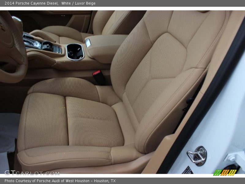 White / Luxor Beige 2014 Porsche Cayenne Diesel