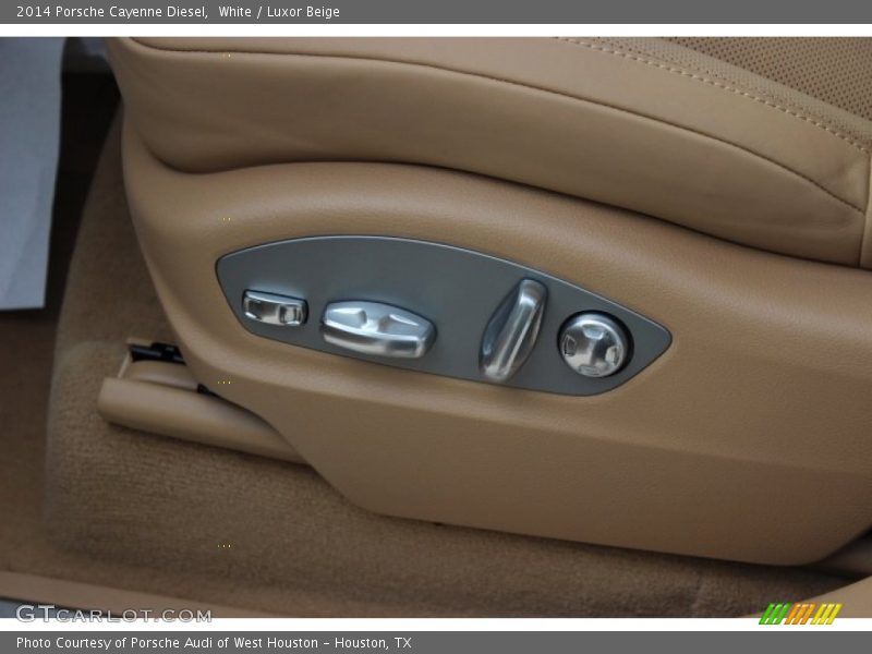 White / Luxor Beige 2014 Porsche Cayenne Diesel