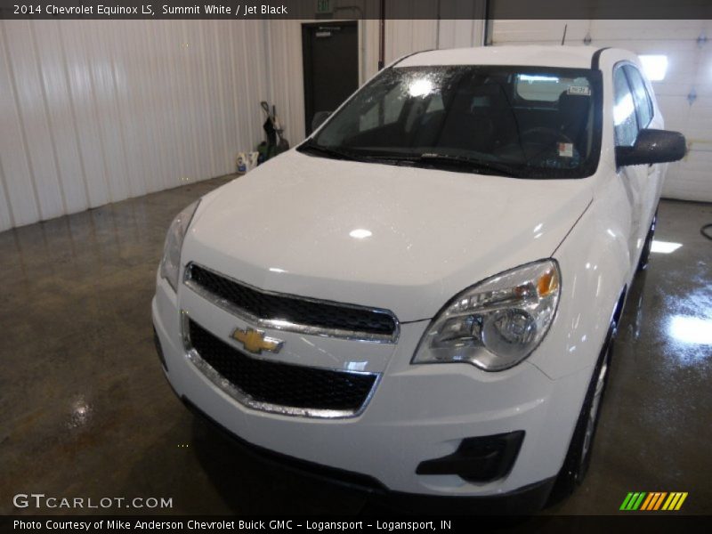 Summit White / Jet Black 2014 Chevrolet Equinox LS