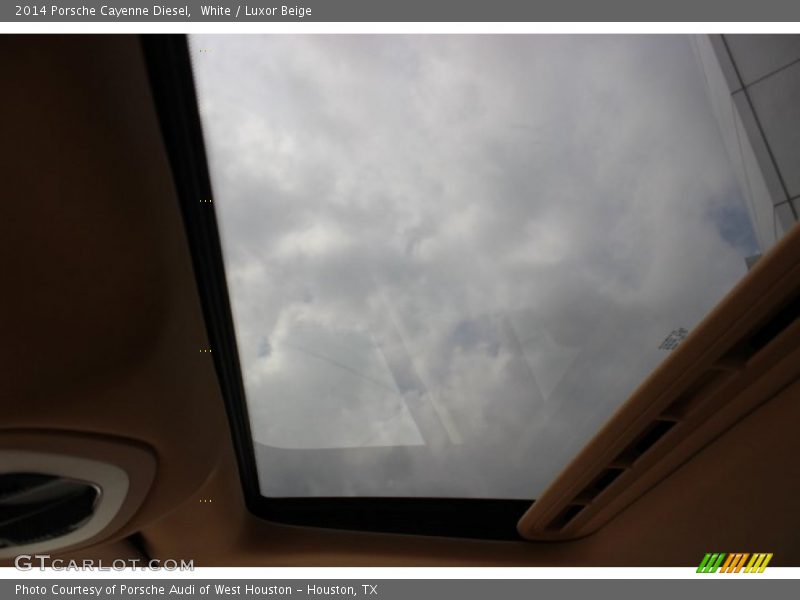 White / Luxor Beige 2014 Porsche Cayenne Diesel