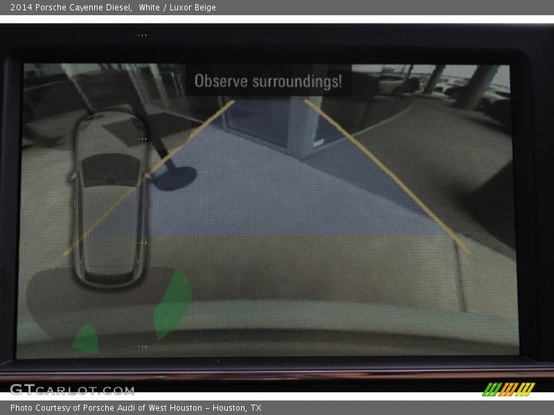 White / Luxor Beige 2014 Porsche Cayenne Diesel