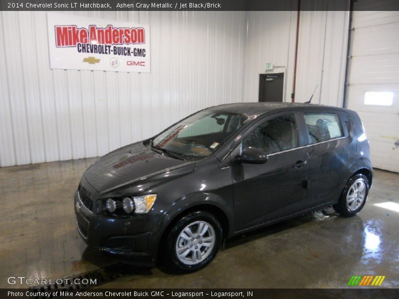 Ashen Gray Metallic / Jet Black/Brick 2014 Chevrolet Sonic LT Hatchback
