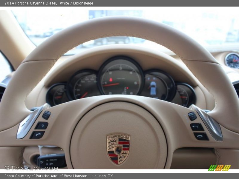 White / Luxor Beige 2014 Porsche Cayenne Diesel