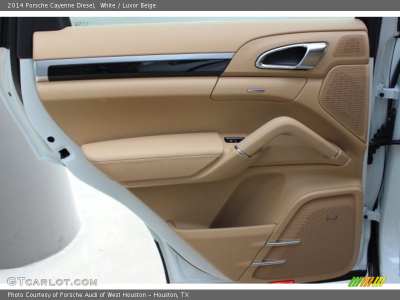 White / Luxor Beige 2014 Porsche Cayenne Diesel